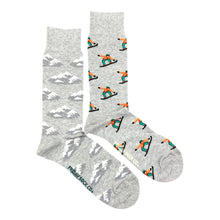 Load image into Gallery viewer, Mountain & Snowboarder | Unisex | Mismatched | Winter: Men's 7 - 12