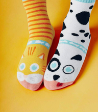 Load image into Gallery viewer, Dog & Cat | Kid Socks| Pals Fun Mismatched Socks
