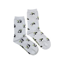 Load image into Gallery viewer, Panda and Bamboo | Women&#39;s Mismatched Socks
