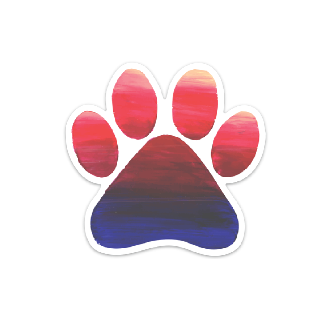 Paw Print Vinyl Sticker