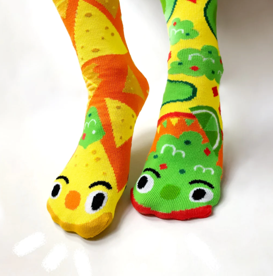 Chips & Guac | Adult Socks| Pals Fun Mismatched Socks